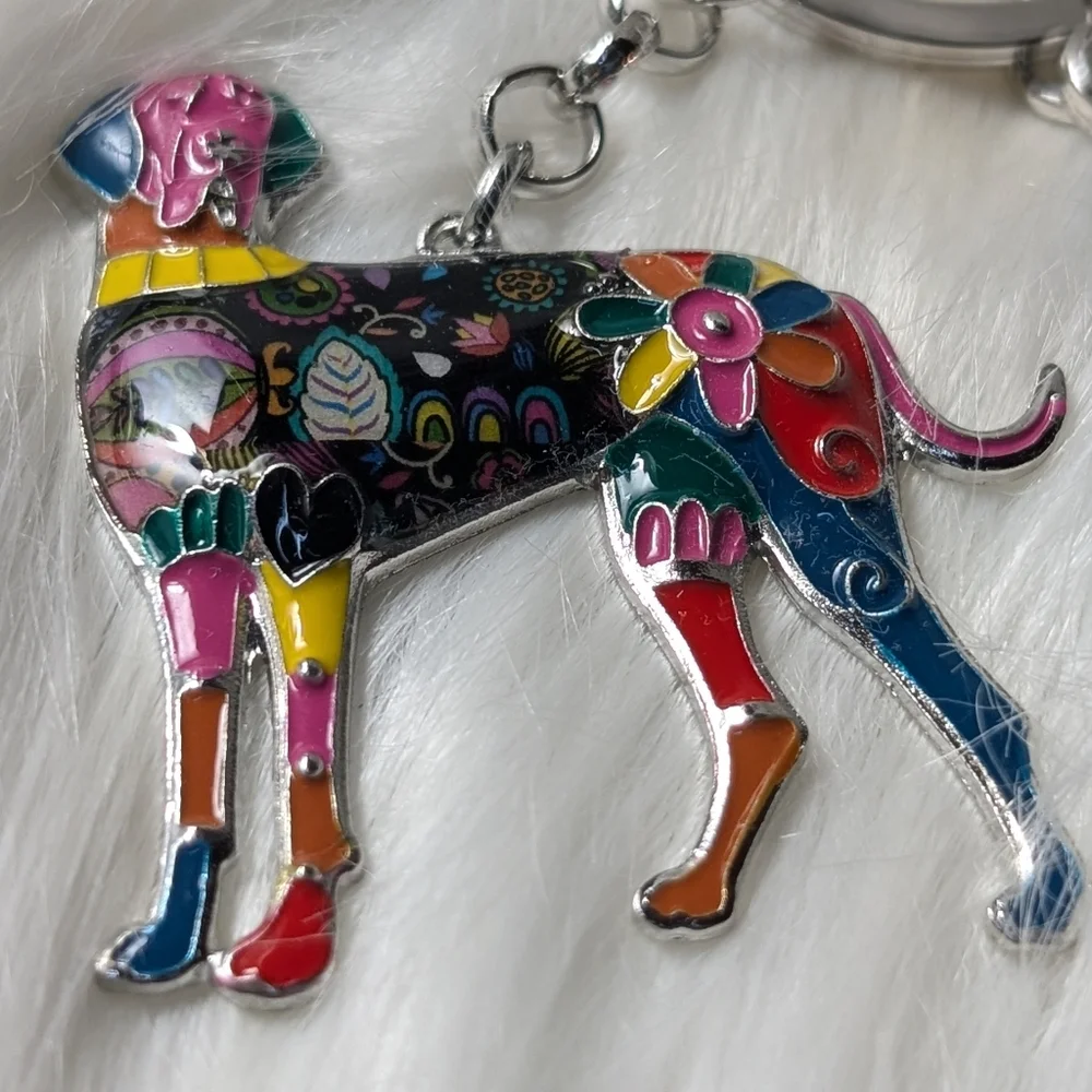 🆕 Just In... Great Dane Keychains - Picture 2 of 3